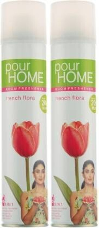 POUR HOME French Flora Car Freshener Spray French Flora(2 x 270 ml)