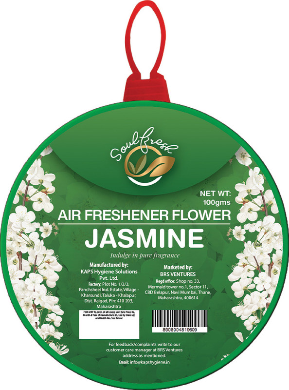 Soulfresh Air Freshener flowers, for bathroom & toilet, Fragrance jasmine Blocks(100 g)