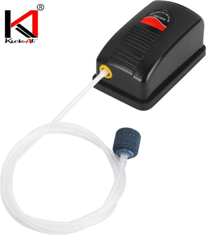 kickAt Premium Double Outlet Aquarium Oxygen Air Pump for Air Bubble of Fish Tank Air Aquarium Pump(60 cm)