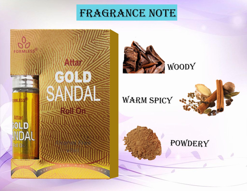 FORMLESS Gold Sandal 7ml Floral Attar(Sandalwood)