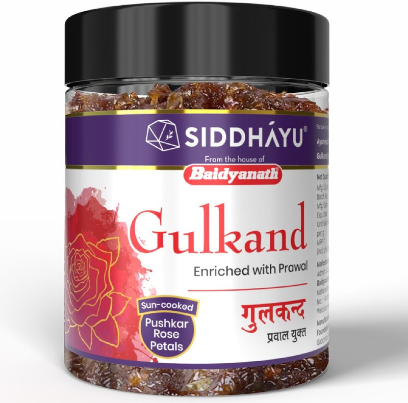 Baidyanath Gulkand (200 g) Enriched With Prawal, Sun-cooked Indian Rose Petal(200 g)