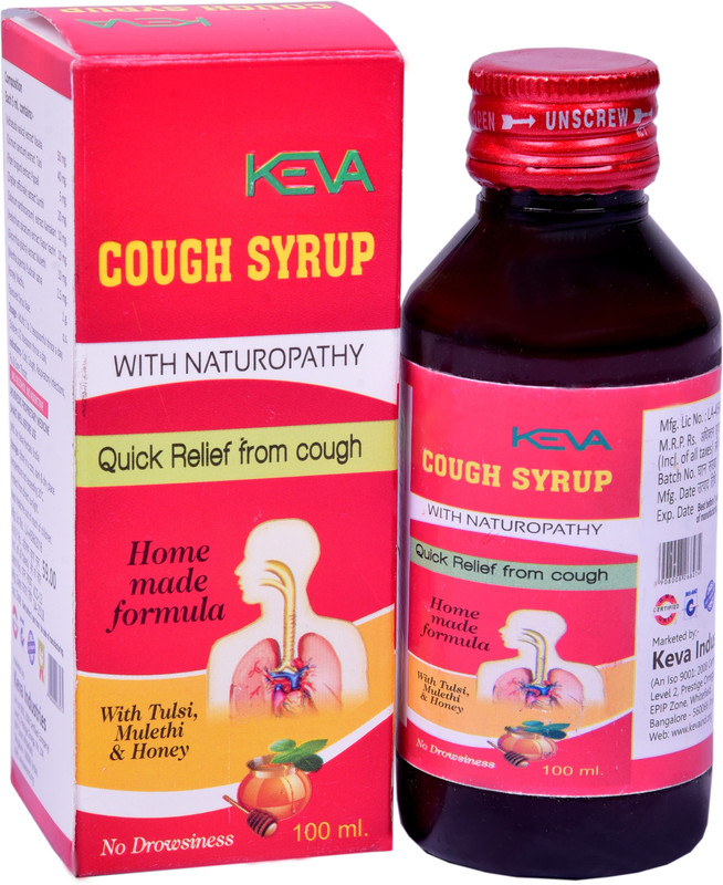 KEVA Cough Syrup ,Instant Relife From Cold & Cough ( 100x2=200ml )(Pack of 2, 200 ml)