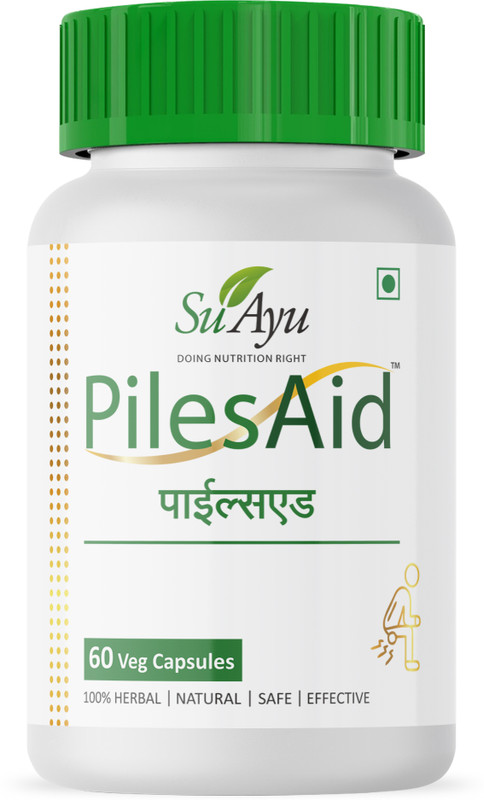 suayu PilesAid Herbal Capsules for Piles & Fissures Relief Veg Capsules(60 Capsules)