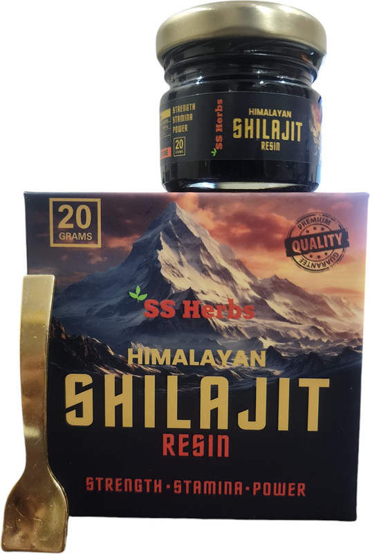 SS Herbs Pure Organic Himalayan Shilajit Resin, 20 Grams Natural Authentic pack of 2(20 g)