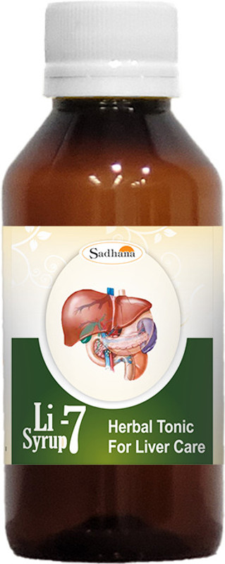 Sadhana Ayurvedics Li-7 Syrup - 200ml /Supports Healthy Liver functioning(Pack of 3, 200 ml, 200 ml, 200 ml)
