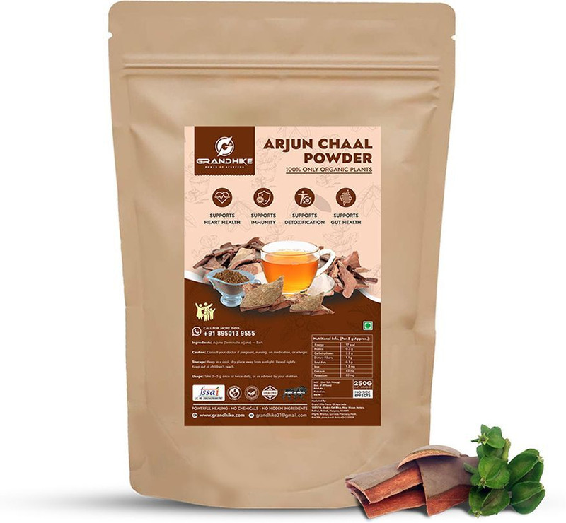 Grand Hike Grandhike Arjun Chaal Powder – Pure Ayurvedic Bark Powder(250 g)