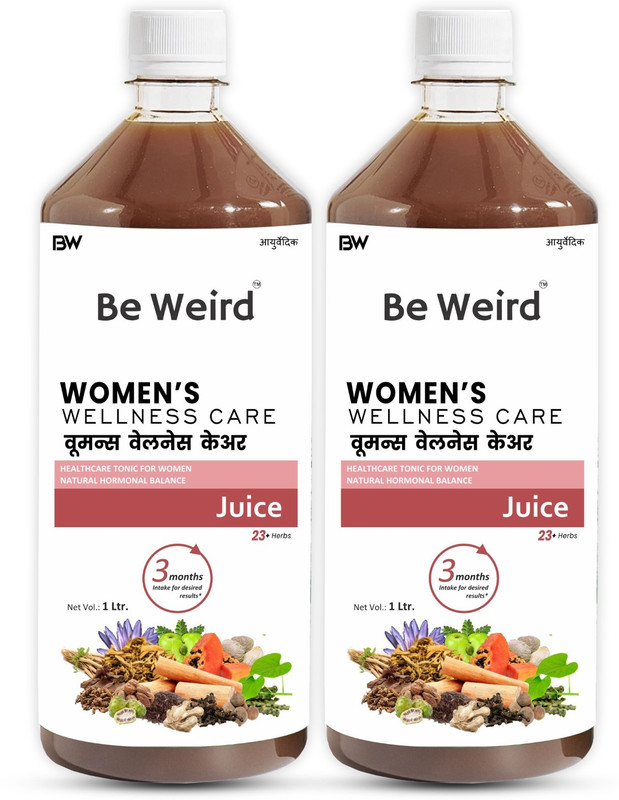 Be Weird Women’s Wellness Care Juice| Hormonal Balance|Natural Women Tonic|She Care(Pack of 2, 1000 ml)