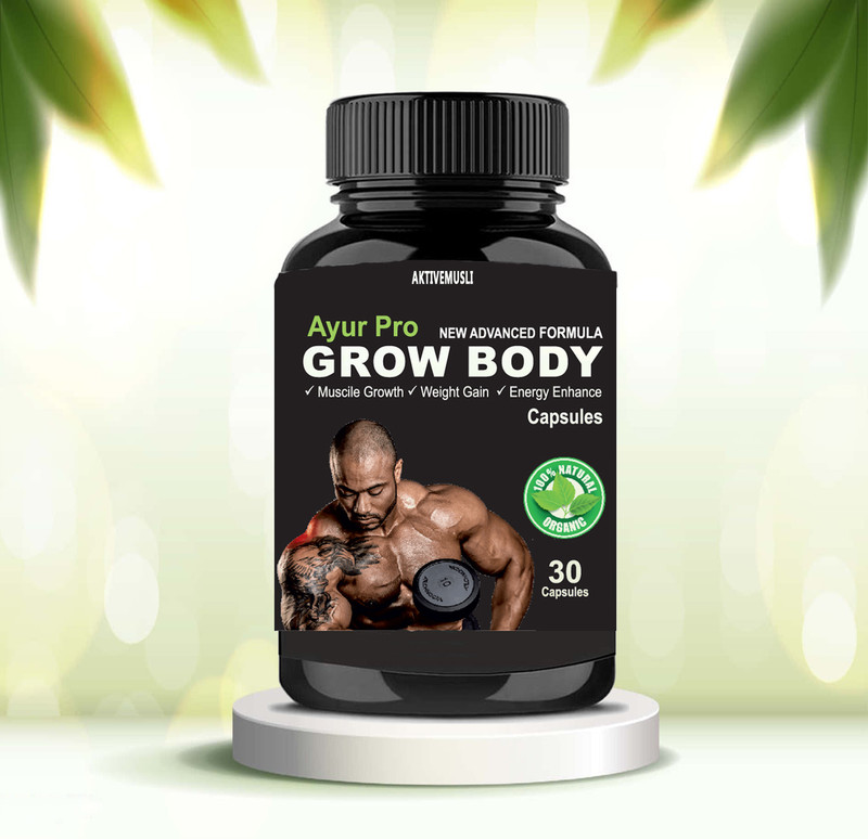 Aktivemusli Weight Lifters Body Growth Capsule for Muscle Building Men & Women Support(30 Capsules)