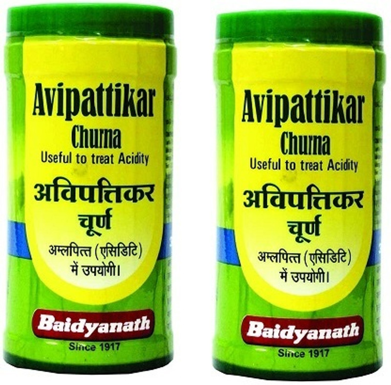 Baidyanath Avipattikar Churna - Healthy Digestion, Natural Constipation Relief, 60g(Pack of 2, 60 g)