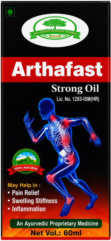 MAA DURGA AYURVED BHAWAN Arthafast Ayurvedic Pain Relief Oil for Joints Pain, Knee & Back Pain(60 ml)