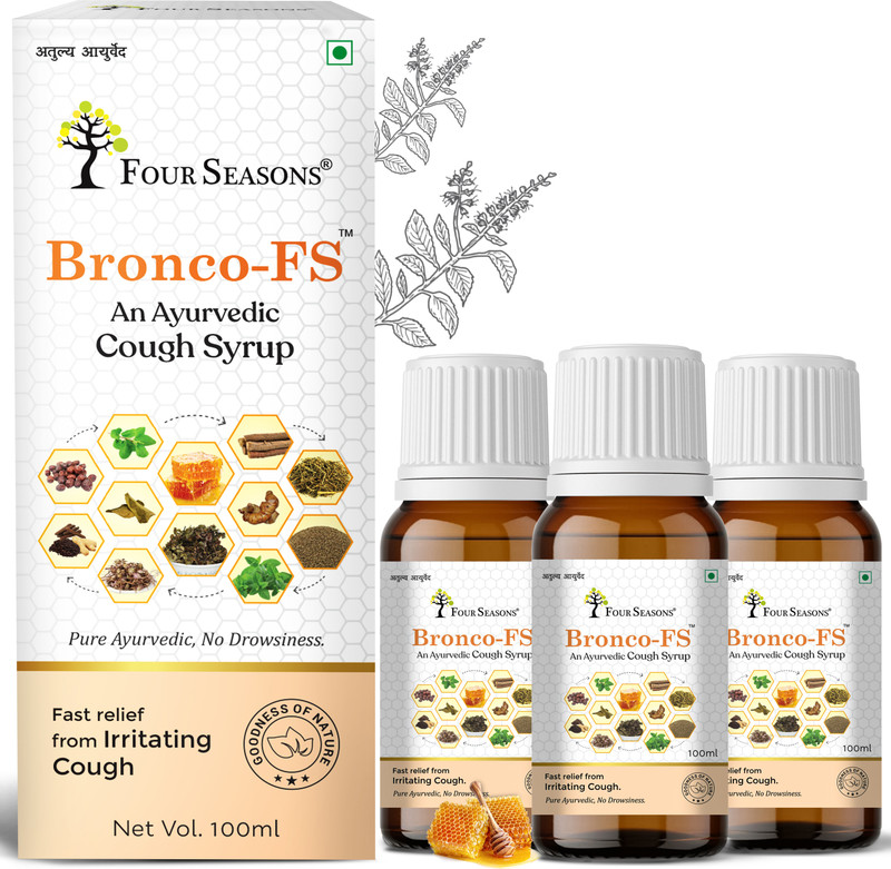 Four Seasons Bronco-FS Cough Syrup(Pack of 3, 300 ml)