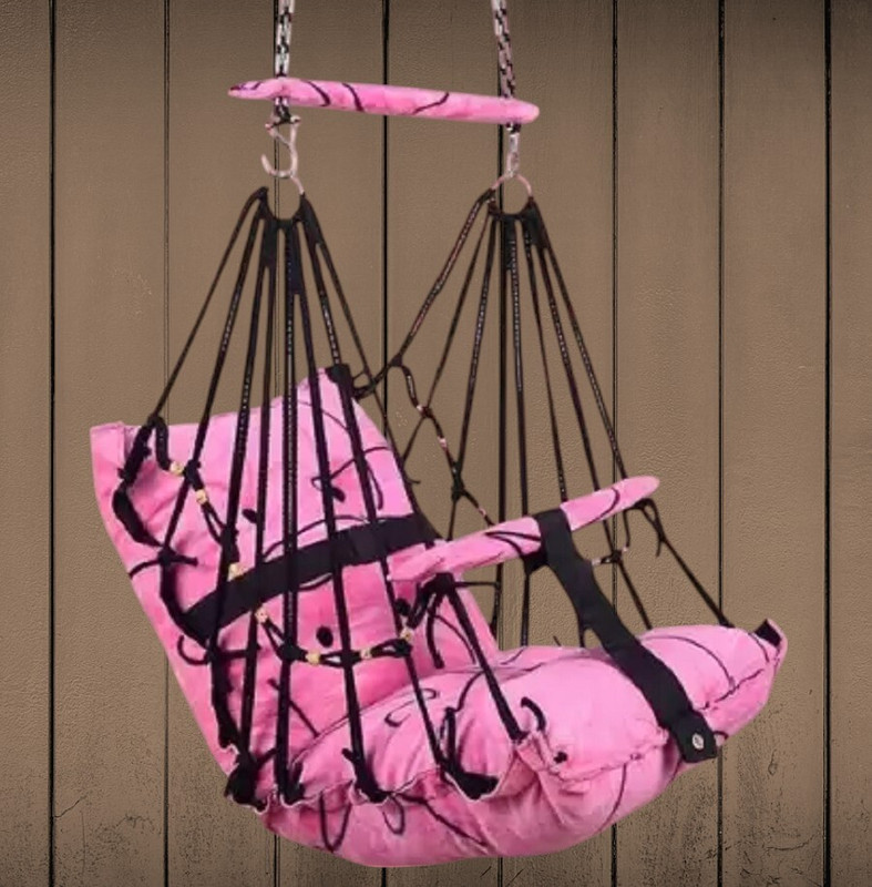 VYOM ENTERPRISE Cotton Baby Swing Jhula for Indoor/outdoor for Kids Swing cotton cotton/fabric(Fabric, Pink)