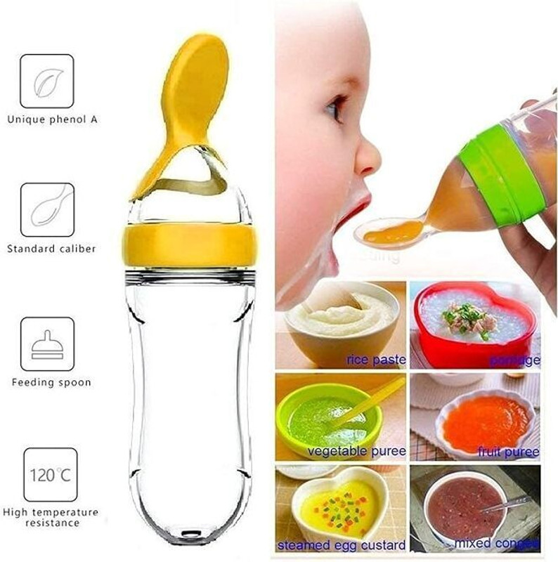 Vadhavan Baby Feeding Spoon Bottle Teether(Multicolor)