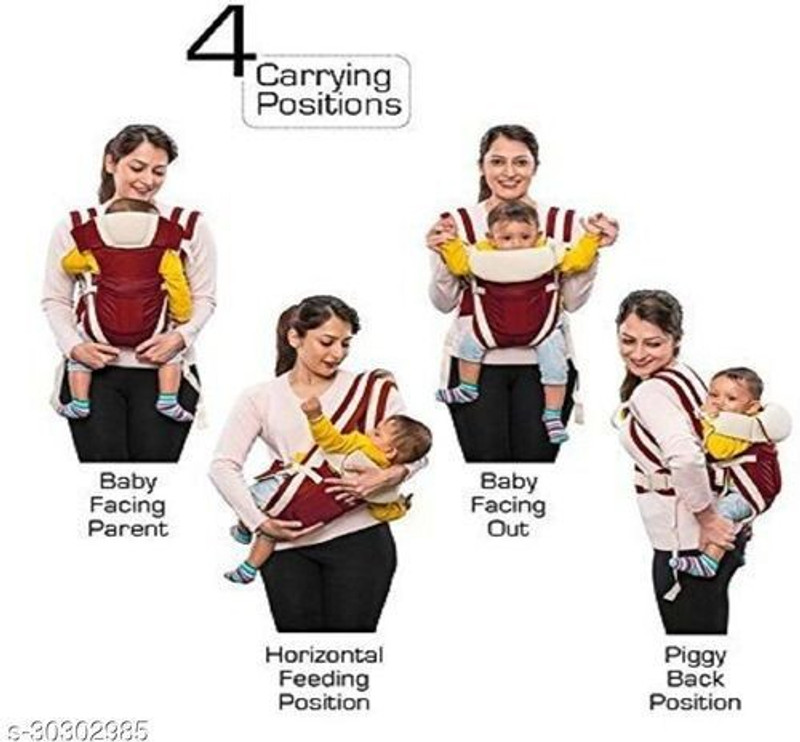 BMTOYS BABY CUDDLER BMTOYSMAROON CARRIER Baby Carrier(Maroon, White, Back Carry)