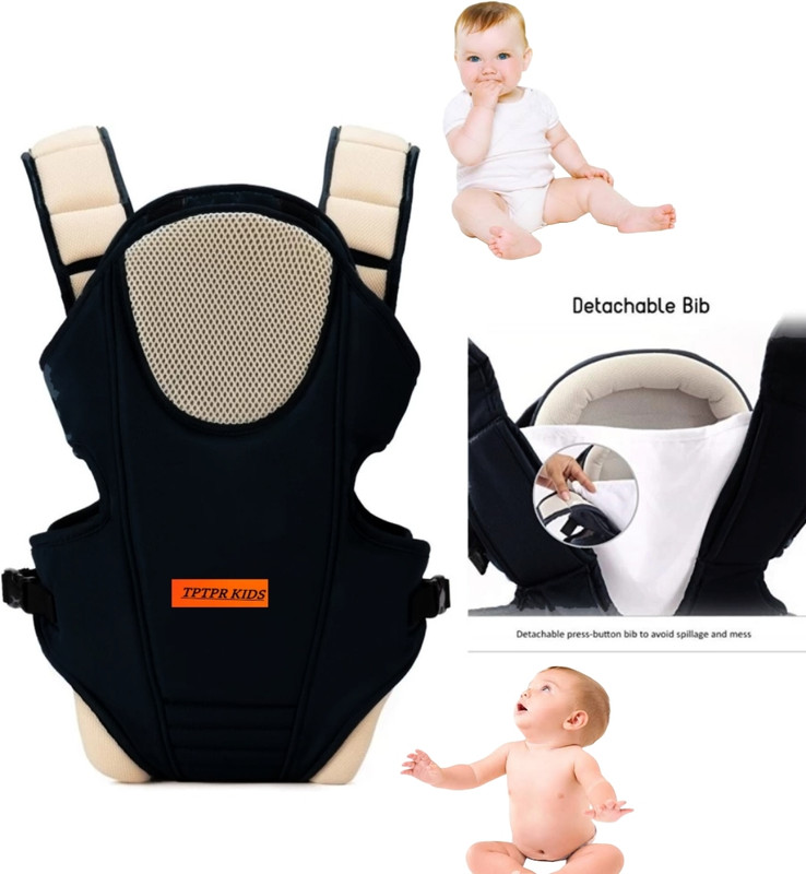 Little Townia Adjustable Baby Carrier Bag ( BLACK GREY) BACK carry facing in) Baby Cuddler(Black, Grey, Front carry facing out)