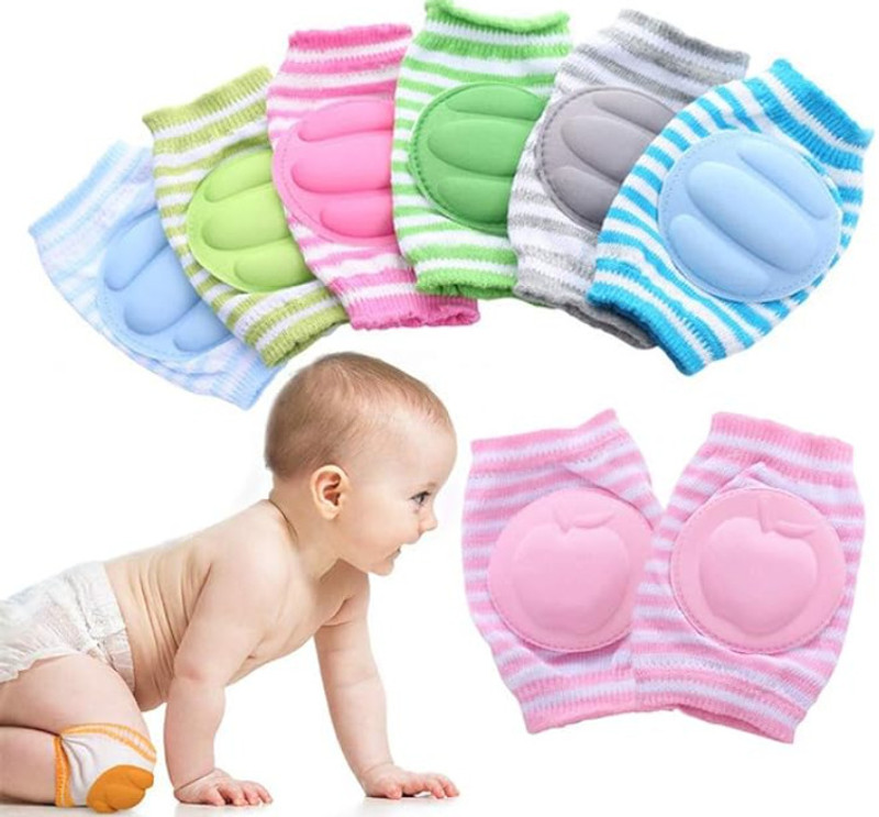 smilykid Baby Padded Knee Pads for Crawling Grey, Pink, Blue, Multicolor Baby Knee Pads(Ultra protection)