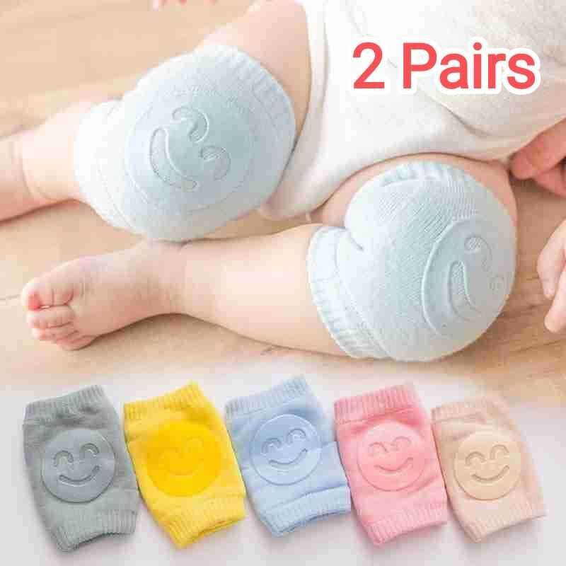 SBTs SET OF 2 PAIRS BABY SMILEY KNEE PADS Multicolor Baby Knee Pads(SMILEY)