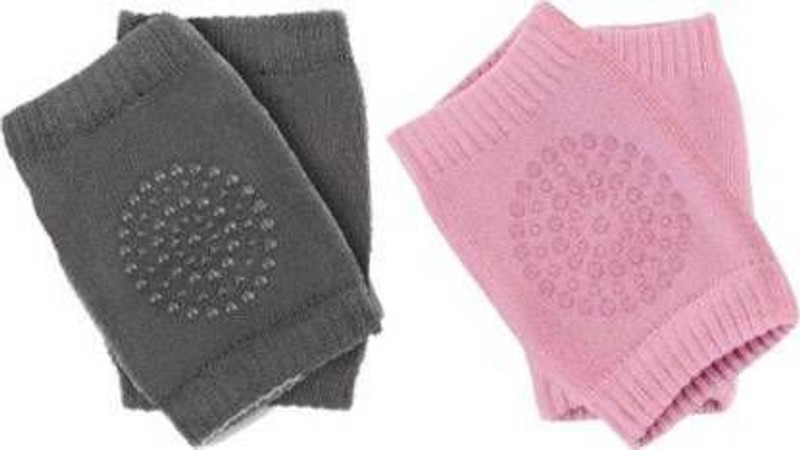 REDCARP 2 Pair Smiley Baby Knee Pads Smiley-Slip Protective Cushion for Kids Multicolor Baby Knee Pads(Knee Elbow Pad)