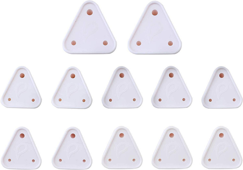joyus Socket Cover Sturdy Child Proof Electrical Protector Safety 12PC Child Safety Strap Lock(White)