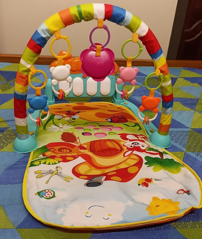 Dorytoys Gift-Ready Baby Gym Set with Music, Hanging Toys & Soft Pad-148(Multicolor)