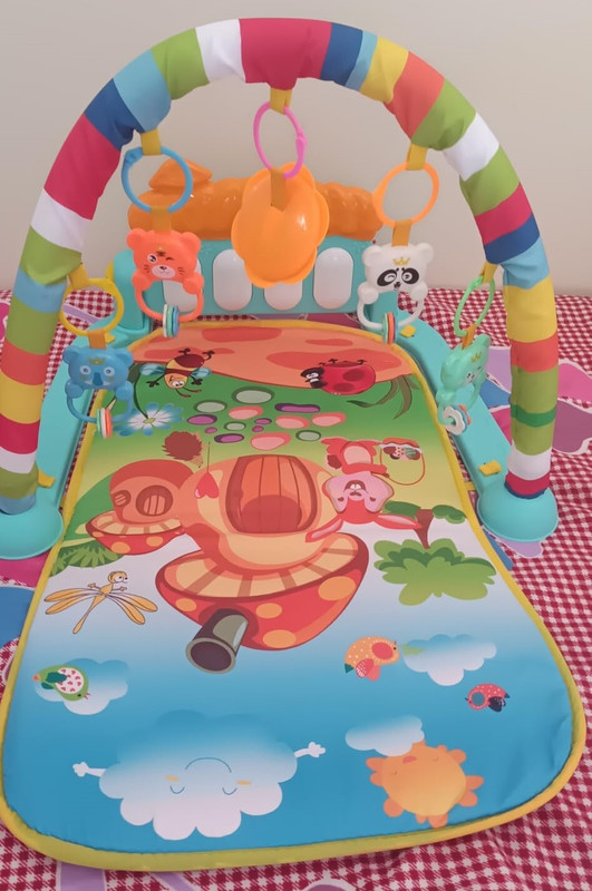 Nafhotoz Budget-Friendly Baby Play Gym Mat with Sound & Lights(Multicolor)