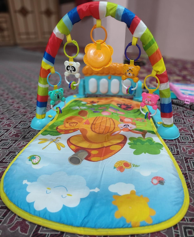 Dorytoys Newborn Play Mat with Hanging Animal Toys-155(Multicolor)