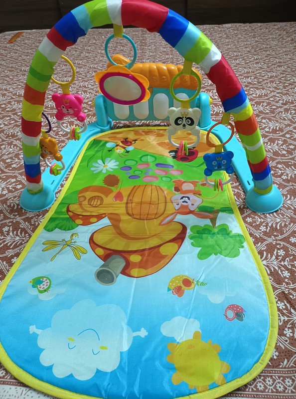 Nafhotoz Vibrant Baby Piano Gym for Gifting on 1st Birthday or Newborn Arrival(Multicolor)