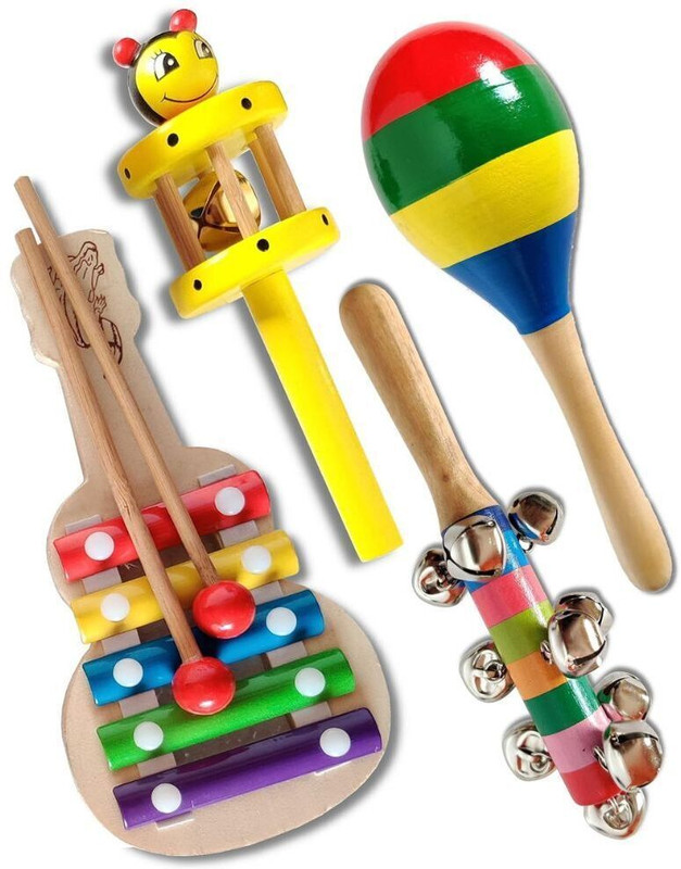 ShopiMoz Non Toxic Colourful Rattle Toys for New Born Baby, Musical Infant Toy Rattle(Multicolor)