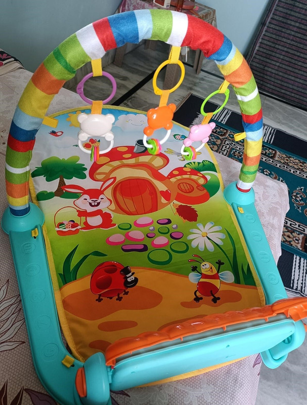 BHVMEY Baby Kick and Play Mat for Sound Learning and Physical Activity(Multicolor)