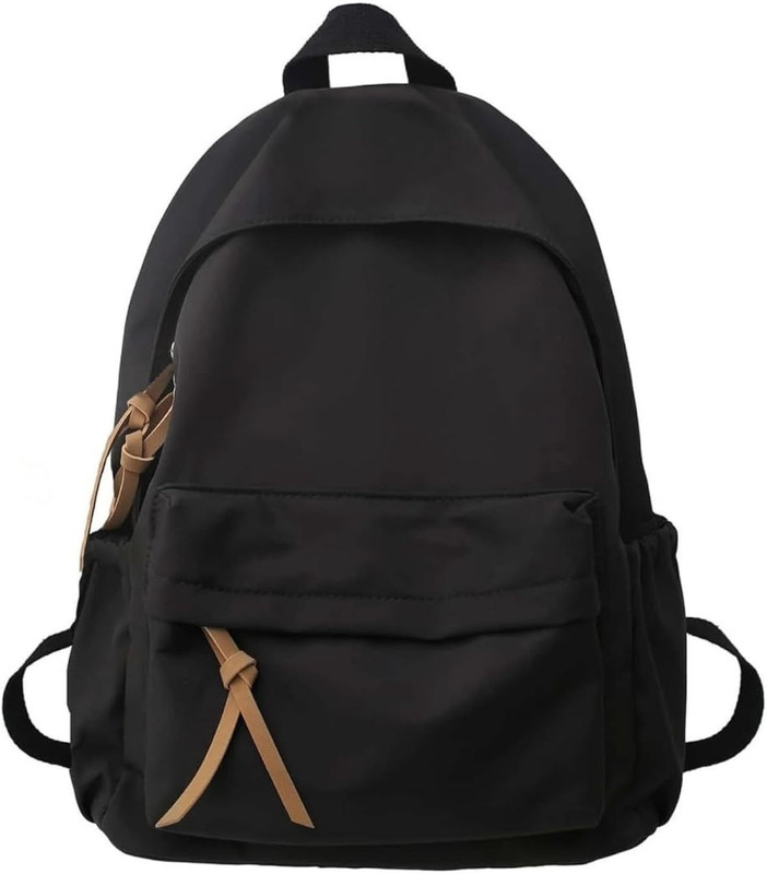 SAVIE Canvas Medium 15L Laptop Bag For School,College And Office 15 L Laptop Backpack(Black)