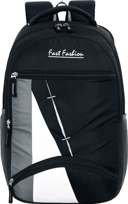 HouseOfCommon 30L School Backpack Medium Backpack school college School travel bag office bag 30 L Laptop Backpack(Black, Grey, White)