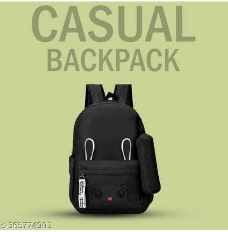 ARK FASHION Waterproof Printed Casual Backpack For Girls 20 L Backpack(Black)