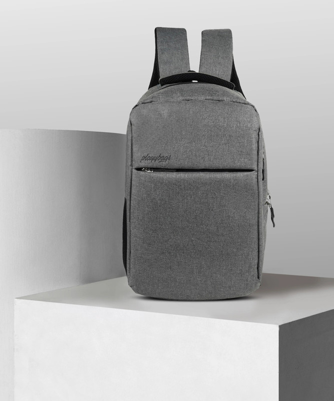 PLAYYBAGS Laptop Bag | Office Bag With USB Charging Port | College Bag | Ace (Grey) 35 L Laptop Backpack(Grey)