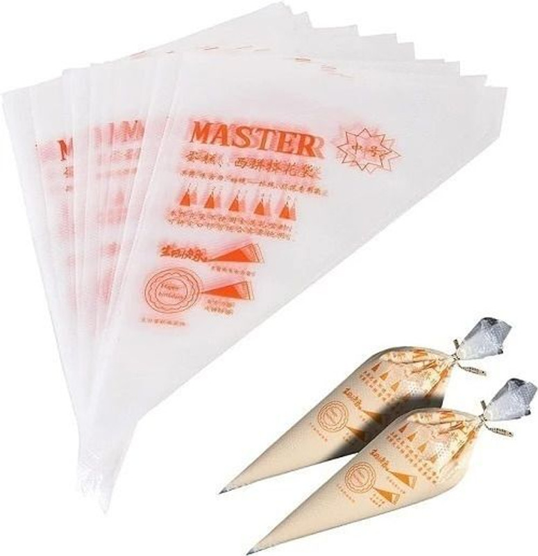 Chandra Bazaar Reusable Piping Bags for Cake Decoration – Pack of 100 Reusable Piping Bag(Pack of 100)