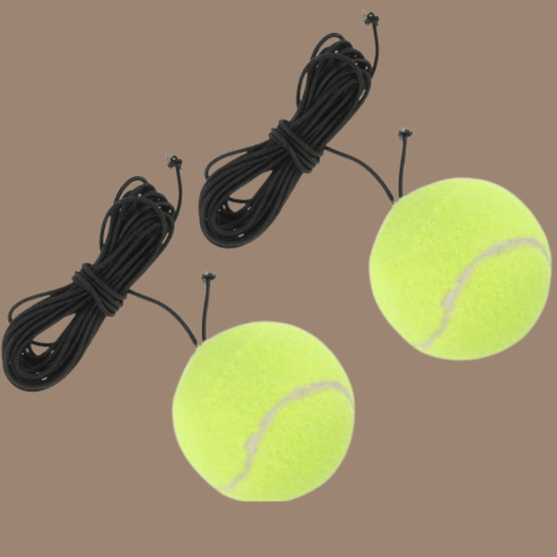LILABA Advanced Elastic Tennis Practice Rebound Ball Tennis Ball(Kids, Pack of 3, Green)