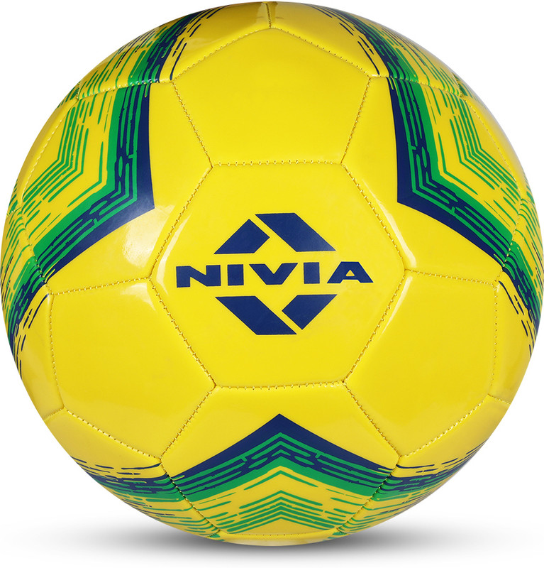 NIVIA Kross World (Brazil) Football - Size: 5(Standard, Pack of 1, Green, Yellow)