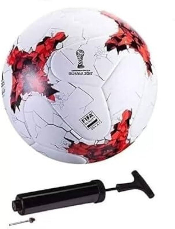 Classic Eagle PVC Russia World Cup Football Size -5 with Pump Football - Size: 5(Standard, Pack of 1, Multicolor)
