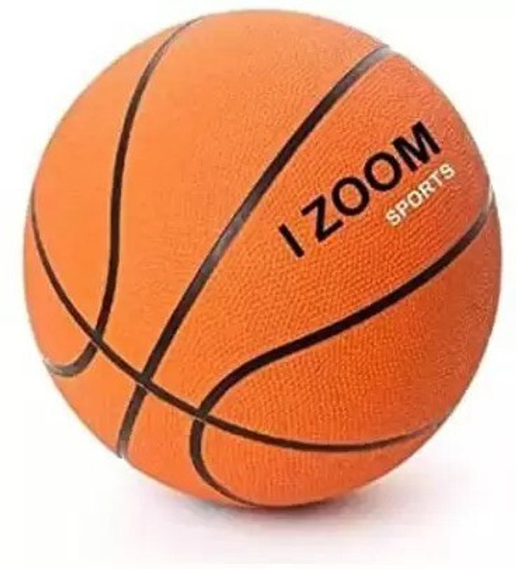 HOC Rubber Basketball for Kids and Outdoor Play-Size: Standerd (Pack of 1) Basketball - Size: 1(Kids, Pack of 1, Multicolor)