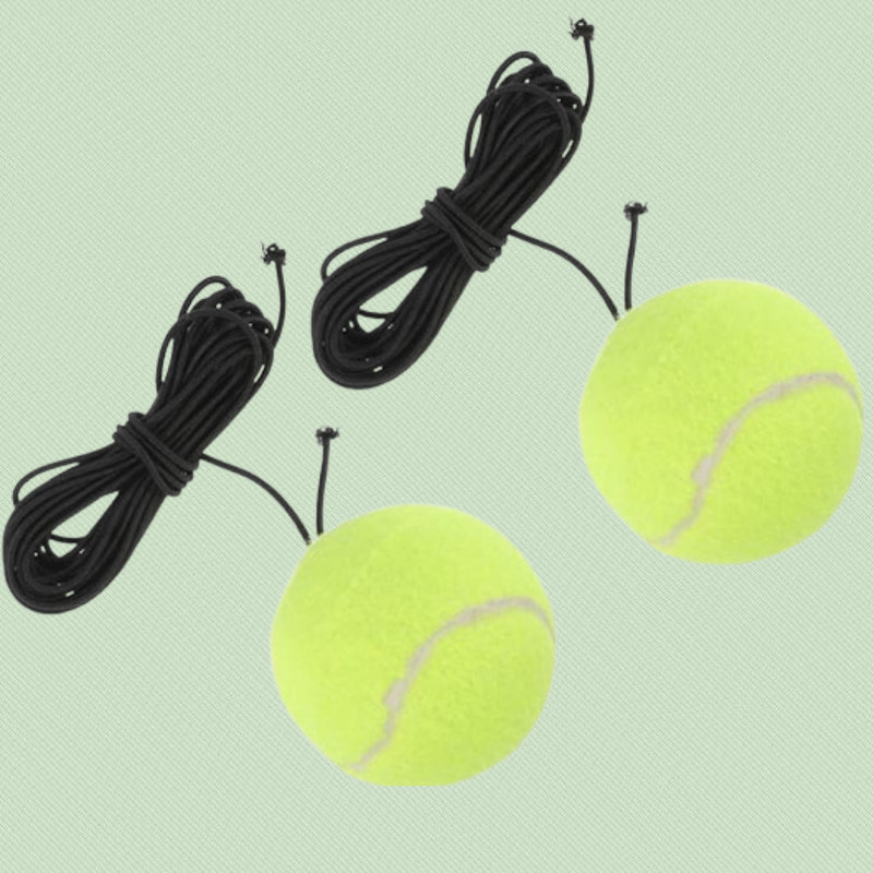 Prifremi Strong Nylon Cord Tennis Trainer Ball Tennis Ball(Kids, Pack of 3, Green)