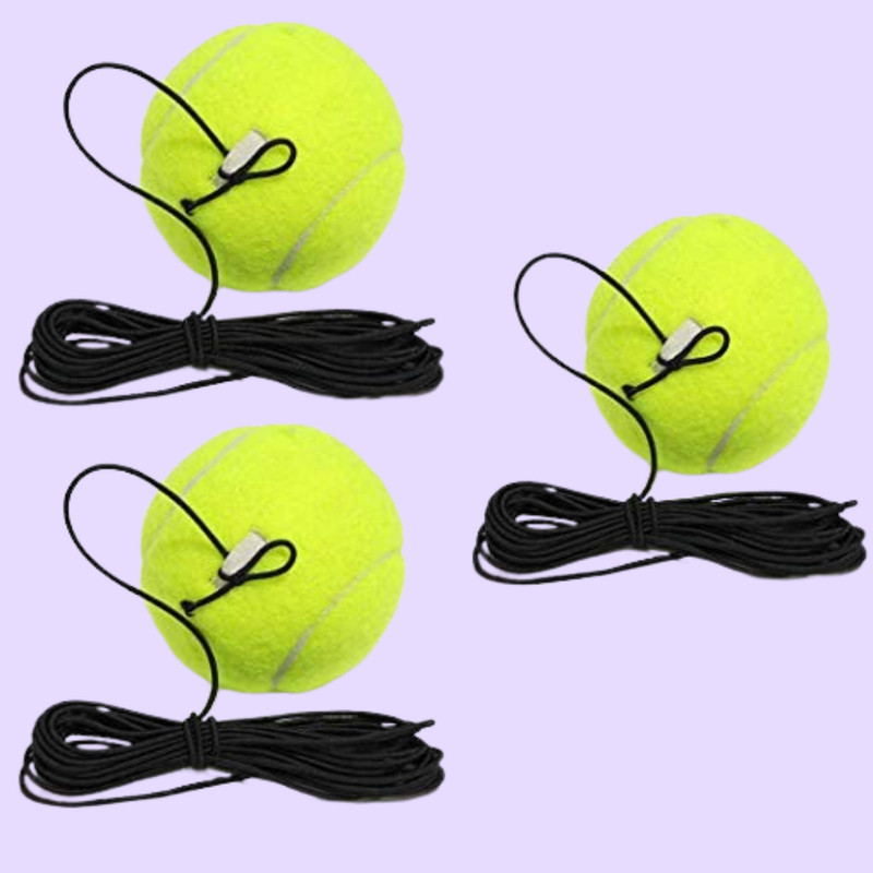 Prifremi Strong Elastic Tennis Ball Training Kit Tennis Ball(Kids, Pack of 3, Green)