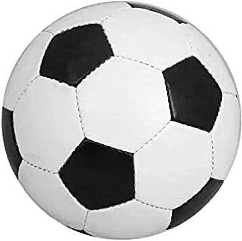 Vikas Sports Black and white rubber football rugby099 Football - Size: 5(Standard, Pack of 1)