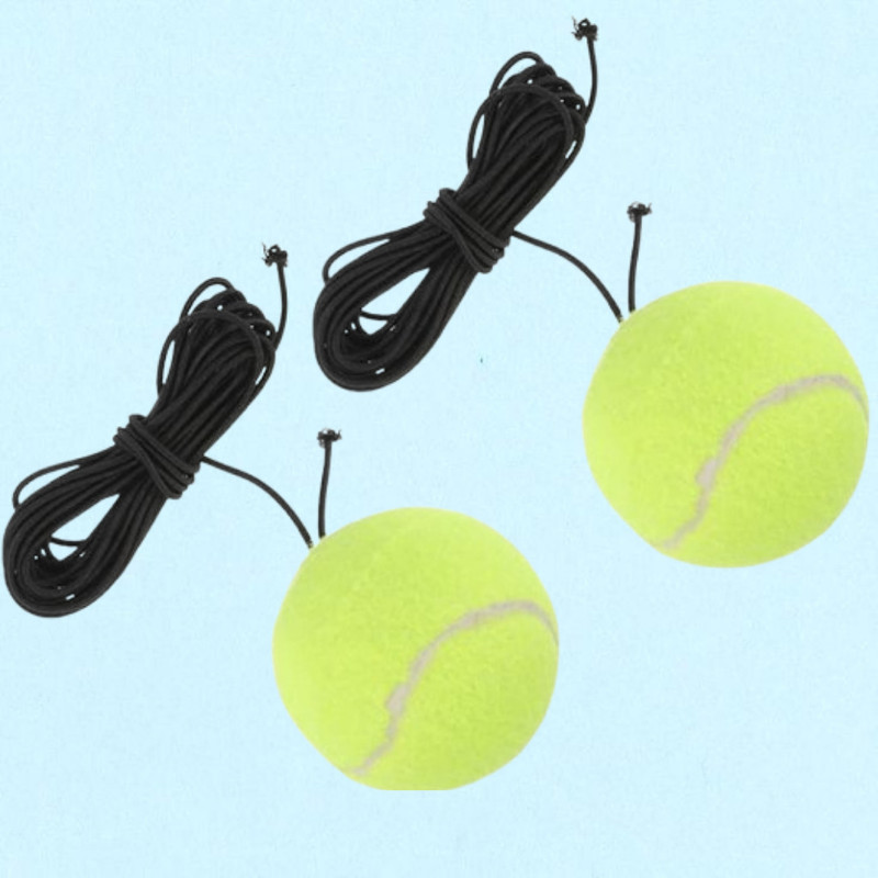 Prifremi Adjustable Cord Tennis Practice Ball Tennis Ball(Kids, Pack of 3, Green)