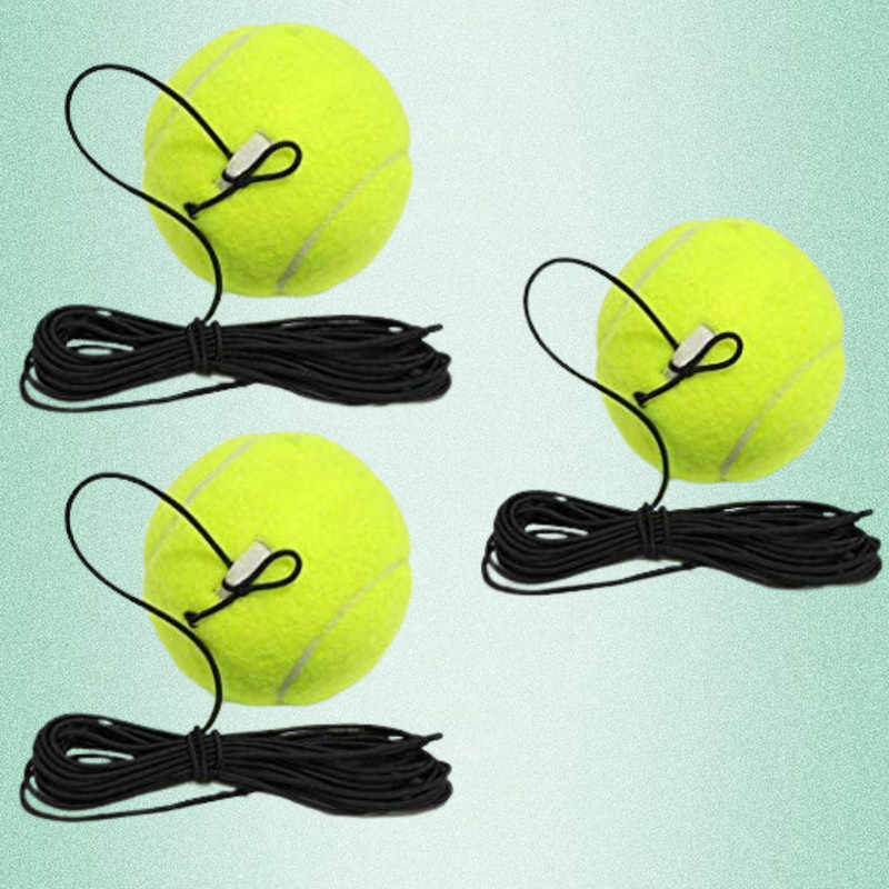 TickTrove Pro Court Tennis Rebound Practice Ball Tennis Ball(Kids, Pack of 3, Green)