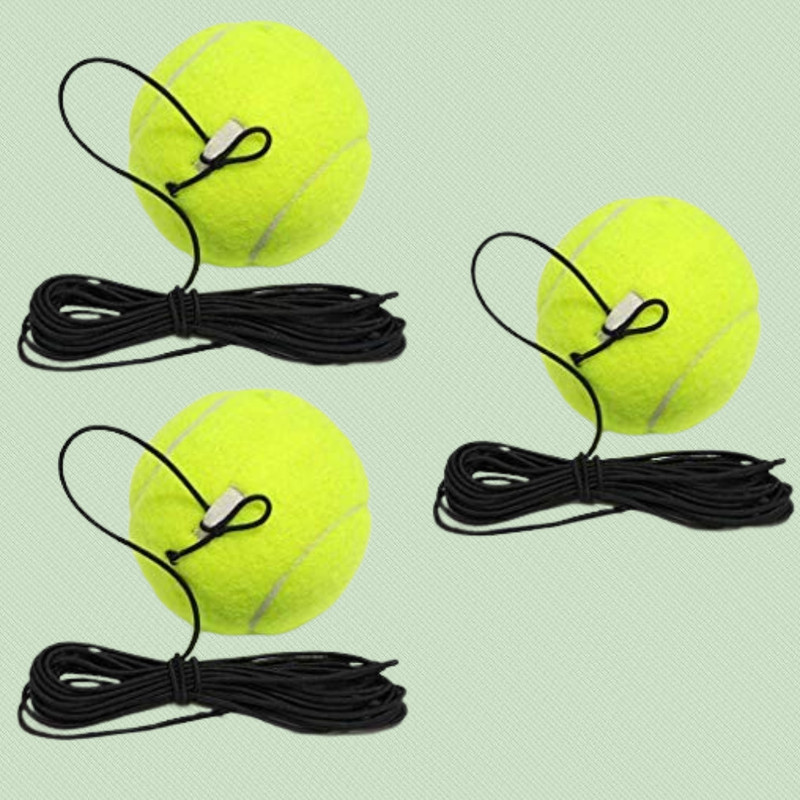 LILABA GameBoost Tennis Solo Practice Ball Tennis Ball(Kids, Pack of 3, Green)