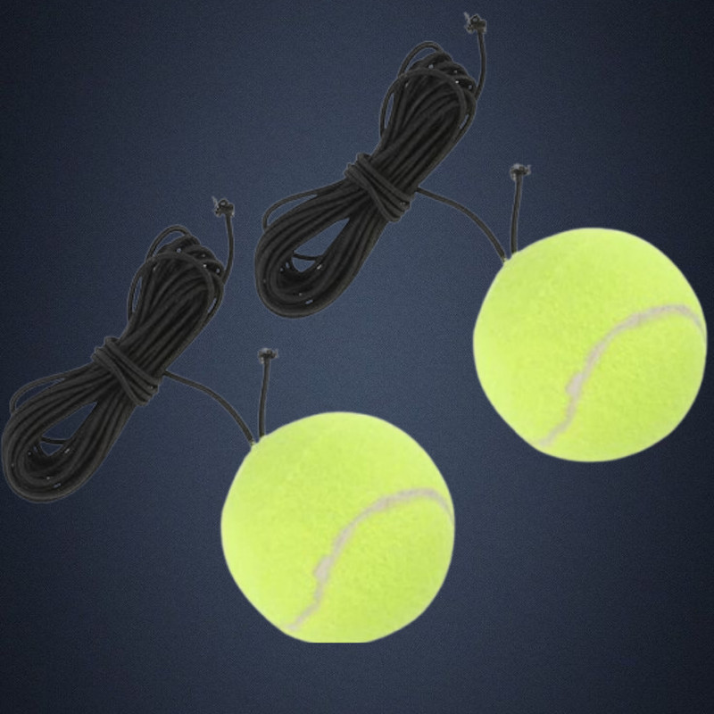 LILABA Advanced Skill Builder Tennis Practice Ball with Cord Tennis Ball(Kids, Pack of 3, Green)