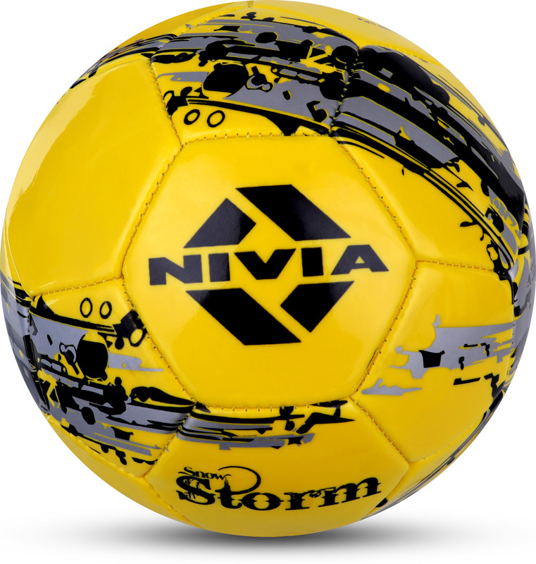 NIVIA Storm Football - Size: 5(Standard, Pack of 1, White)