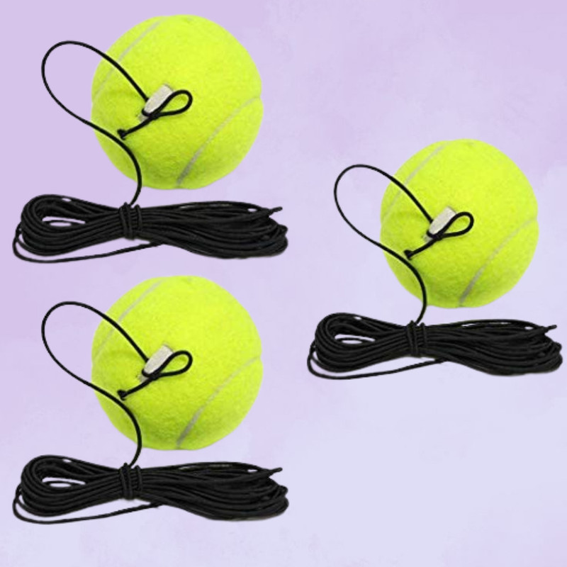 LILABA PowerHit Tennis Rebound Ball Training Kit Tennis Ball(Kids, Pack of 3, Green)