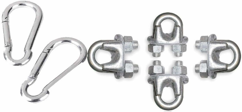 GymShark 2 Snap Lock with 4 U Lock Gym Wire Locks Multi-training Bar