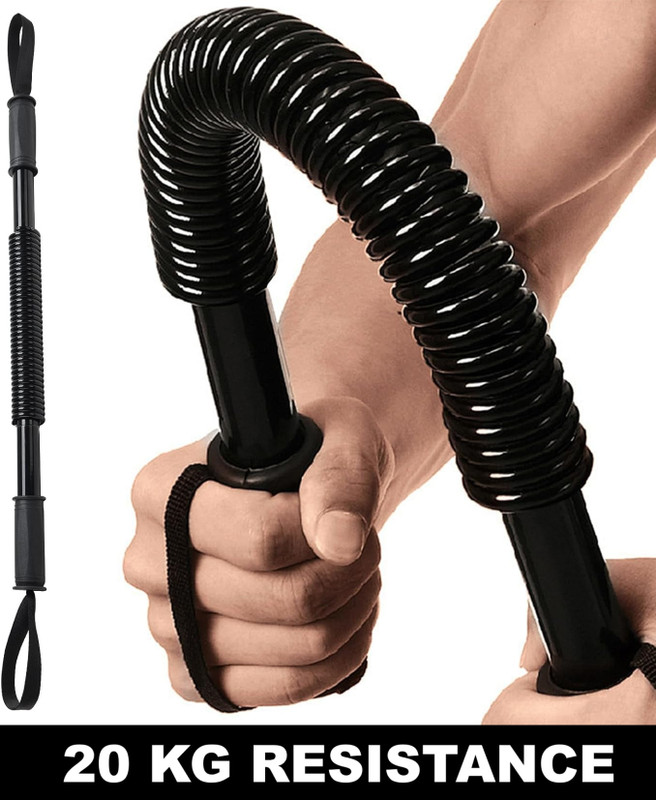 Fitnesstricks Power Twister Bar Equipment for Upper Body and Arm Strengthening Workout Multi-training Bar
