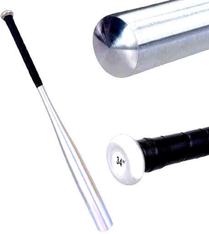 HACKERX Aluminum Alloy Thickened 34 inch Baseball Bat, Silver Premium Unisex Alloy Baseball  Bat For 15+ Yrs(1100 g)